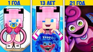 ИСТОРИЯ Mommy Long Legs Poppy Playtime в реальной жизни в МАЙНКРАФТ ДЕВУШКА ВИДЕО ТРОЛЛИНГ MINECRAFT