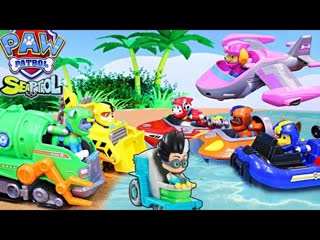 Щенячий Патруль и Герои в Масках Ромео - машинки без бензина. Игрушки Paw Patrol
