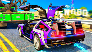 GTA 5 - УГНАЛ НОВЫЙ ЛЕТАЮЩИЙ ДЕЛОРИАН ИЗ БУДУЩЕГО ! - БИТВА ЭВАКУАТОРОВ В GTA 5 ONLINE
